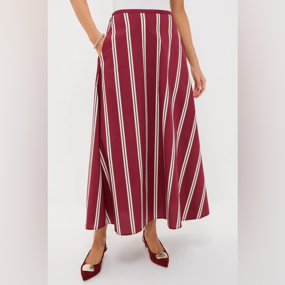 STAUD Mane Stripe Axel Skirt size Medium NWT $325 - Picture 3 of 10